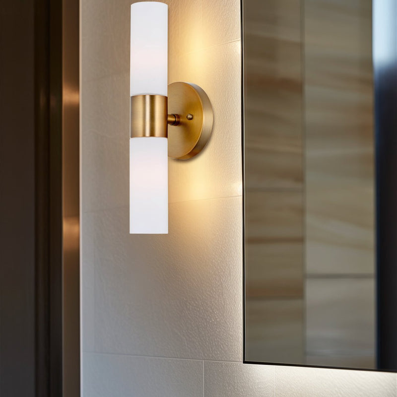 Duo 14" Modern Bathroom / Vanity Wall Sconce