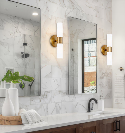 Duo 14" Modern Bathroom / Vanity Wall Sconce