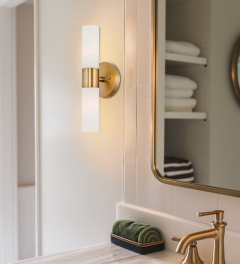 Duo 14" Modern Bathroom / Vanity Wall Sconce