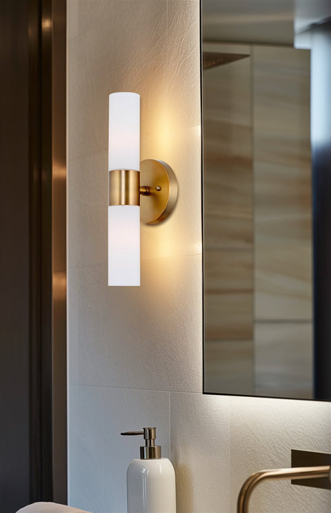 Duo 14" Modern Bathroom / Vanity Wall Sconce
