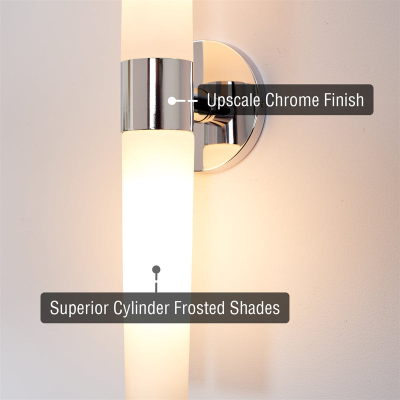 Duo 21" Modern Bathroom / Vanity Wall Sconce