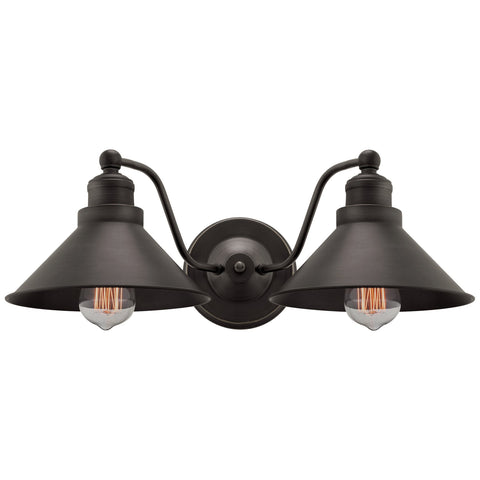 Welton 19" 2-Light Modern Farmhouse Bathroom Wall Sconce