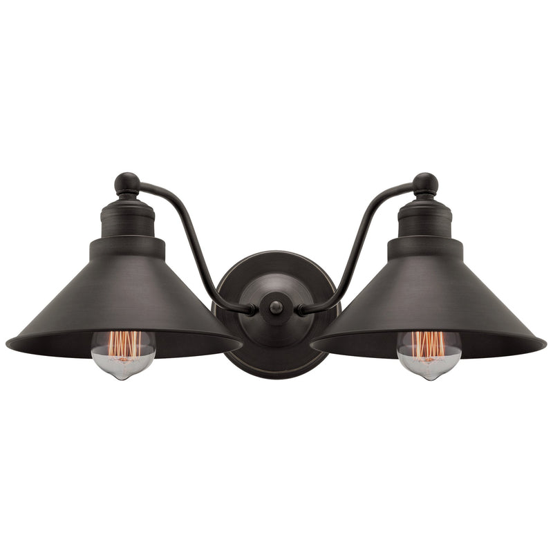 Welton 19" 2-Light Modern Farmhouse Bathroom Wall Sconce