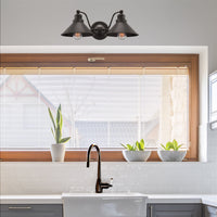 Welton 19" 2-Light Modern Farmhouse Bathroom Wall Sconce