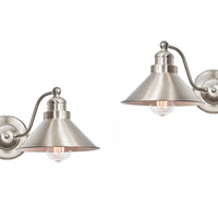 Welton 19" Modern Industrial 2-Light Wall Sconce