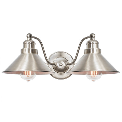 Welton 19" Modern Industrial 2-Light Wall Sconce