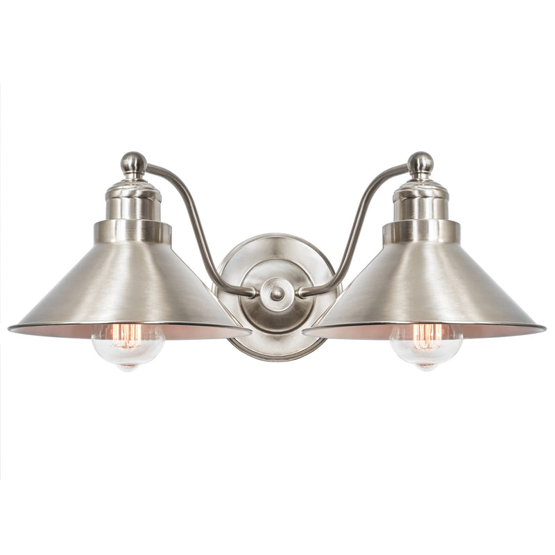 Welton 19" Modern Industrial 2-Light Wall Sconce