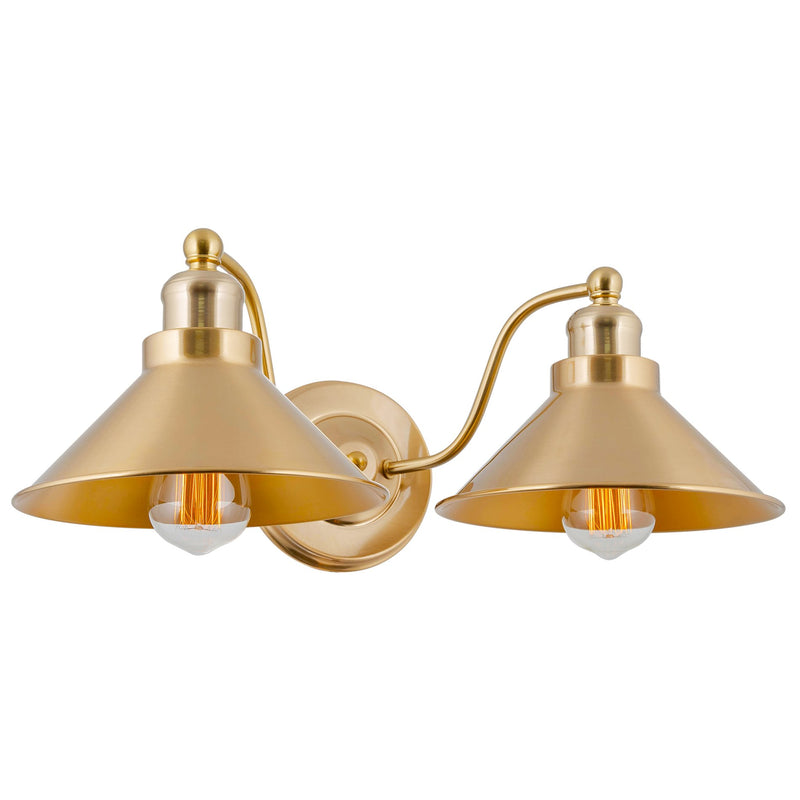 Welton 19" 2-Light Modern Farmhouse Bathroom Wall Sconce