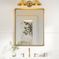 Welton 19" 2-Light Modern Farmhouse Bathroom Wall Sconce