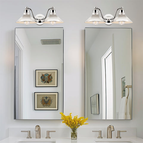 Welton 19" Modern Industrial 2-Light Wall Sconce