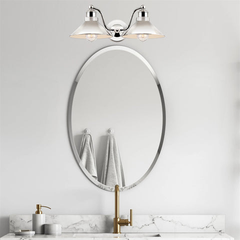 Welton 19" Modern Industrial 2-Light Wall Sconce