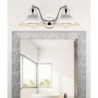Welton 19" Modern Industrial 2-Light Wall Sconce