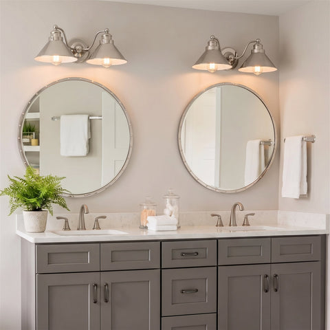 Welton 19" Modern Industrial 2-Light Wall Sconce