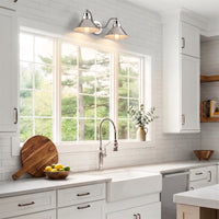Welton 19" Modern Industrial 2-Light Wall Sconce