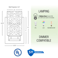 Sedona 9" Modern Rustic Wall Sconce