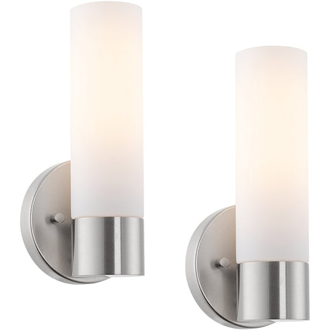 Sol 10" Modern Bathroom / Vanity Wall Sconce, 2-Pack