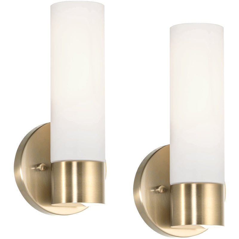 Sol 10" Modern Bathroom / Vanity Wall Sconce, 2-Pack