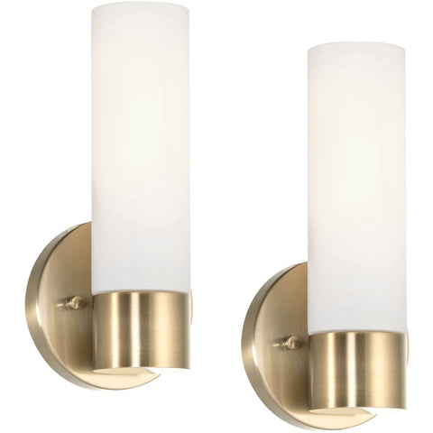 Sol 10" Modern Bathroom / Vanity Wall Sconce, 2-Pack