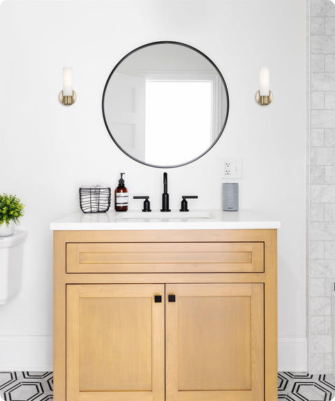 Sol 10" Modern Bathroom / Vanity Wall Sconce, 2-Pack
