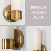 Sol 10" Modern Bathroom / Vanity Wall Sconce, 2-Pack