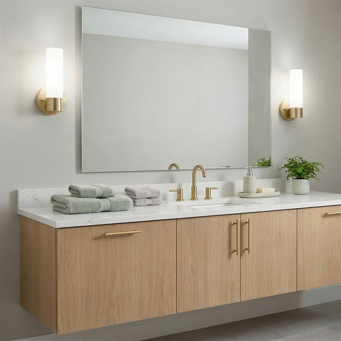 Sol 10" Modern Bathroom / Vanity Wall Sconce, 2-Pack