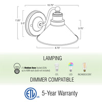 Welton 11" Modern Industrial Wall Sconce