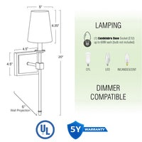 Torche 20" Wall Sconce