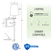 Torche 20" Wall Sconce