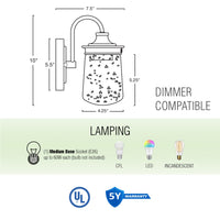 Mason 10" Industrial Farmhouse Wall Sconce