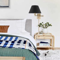 Cambridge 15" Modern Swing Arm Wall Lamp - Plug In/Wall Mount, 2-Pack