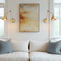 Ellis 18" Vintage Industrial Swing Arm Wall Lamp, 2-Pack