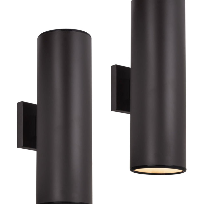 Enzo 16" 2-Light Modern Indoor/Outdoor Weatherproof Wall Sconce