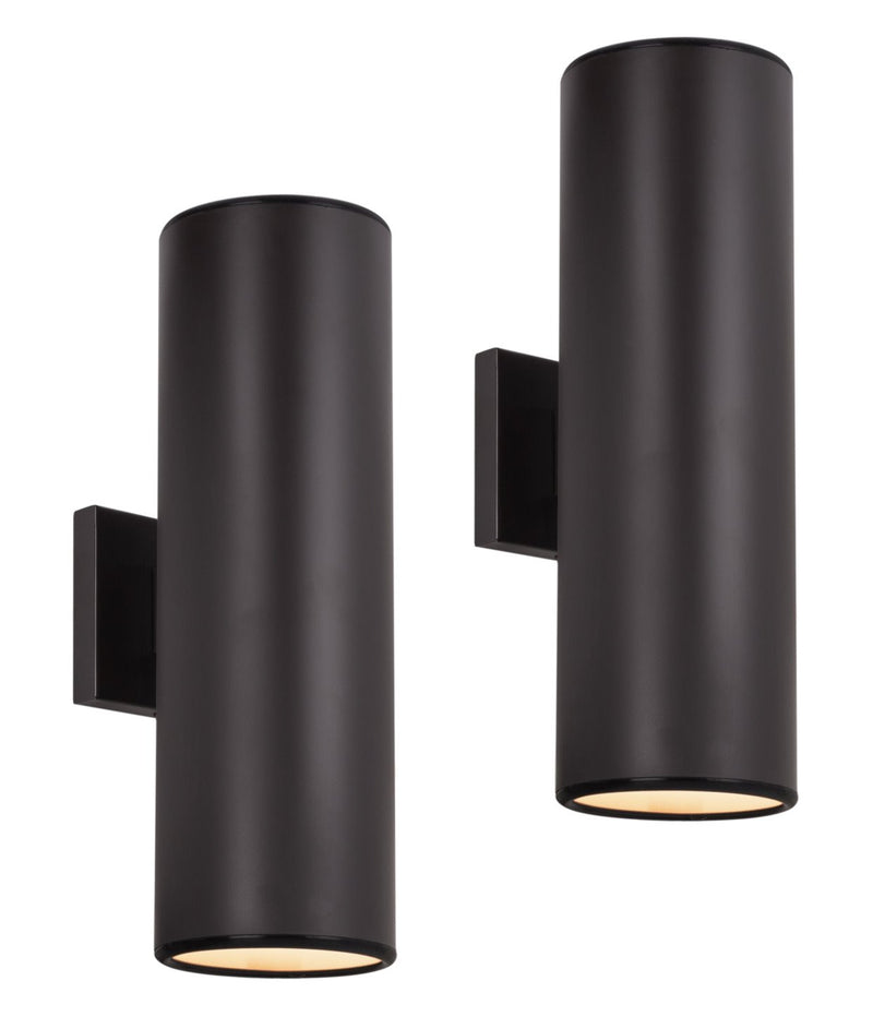 Enzo 16" 2-Light Modern Indoor/Outdoor Weatherproof Wall Sconce
