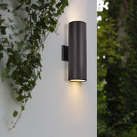 Enzo 16" 2-Light Modern Indoor/Outdoor Weatherproof Wall Sconce