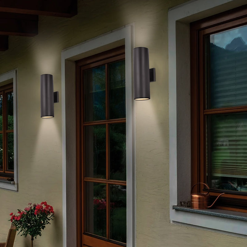Enzo 16" 2-Light Modern Indoor/Outdoor Weatherproof Wall Sconce
