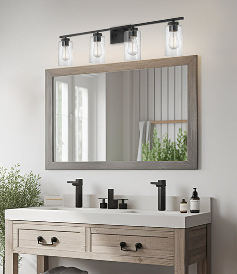 Lucid 33" 4-Light Farmhouse Vanity / Bathroom Light