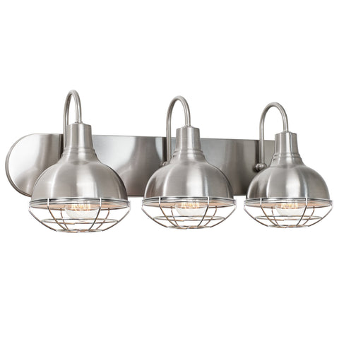 Liberty 24" 3-Light Modern Industrial Vanity / Bathroom Light
