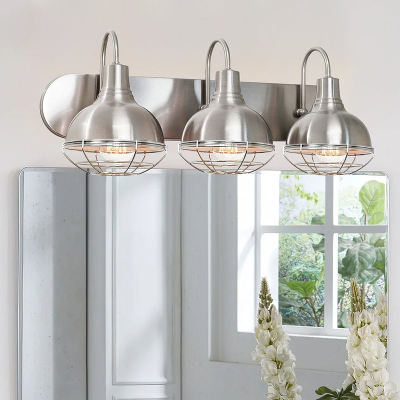 Liberty 24" 3-Light Modern Industrial Vanity / Bathroom Light