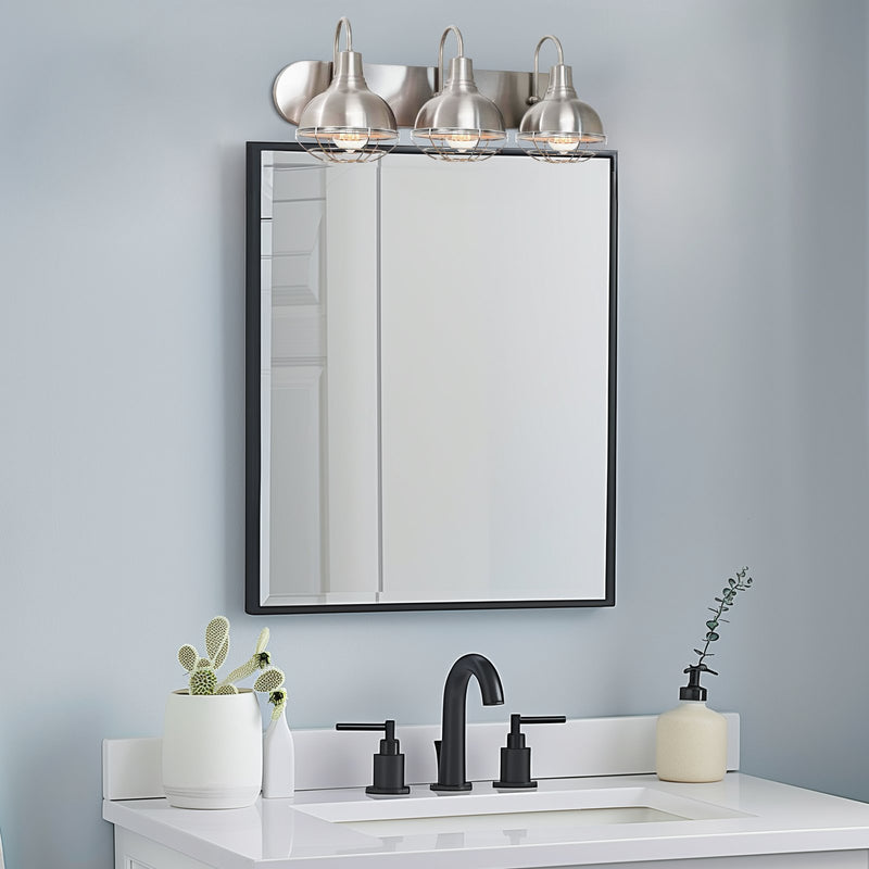 Liberty 24" 3-Light Modern Industrial Vanity / Bathroom Light