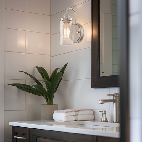 Rayne 10" Modern Farmhouse Gooseneck Bathroom / Vanity Wall Sconce