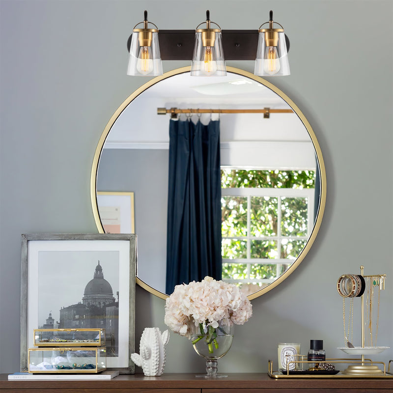 Voltaire 24" Modern Farmhouse 3-Light Vanity / Bathroom Light