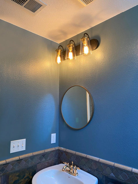 Voltaire 24" Modern Farmhouse 3-Light Vanity / Bathroom Light