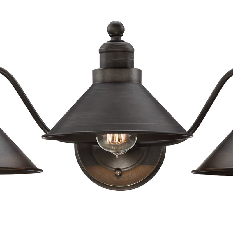 Welton 26" Modern Industrial 3-Light Vanity / Bathroom Light