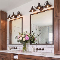 Welton 26" Modern Industrial 3-Light Vanity / Bathroom Light