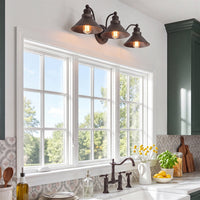 Welton 26" Modern Industrial 3-Light Vanity / Bathroom Light