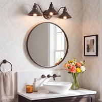 Welton 26" Modern Industrial 3-Light Vanity / Bathroom Light