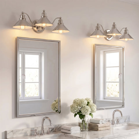 Welton 26" 3-Light Modern Farmhouse Bathroom Light
