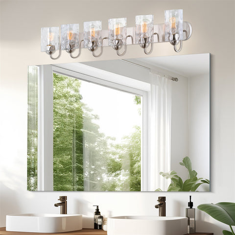 Armada II 48" Modern 6-Light Over Mirror Vanity / Bathroom Light