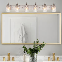 Armada II 48" Modern 6-Light Over Mirror Vanity / Bathroom Light