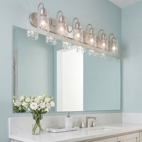 Armada II 48" Modern 6-Light Over Mirror Vanity / Bathroom Light